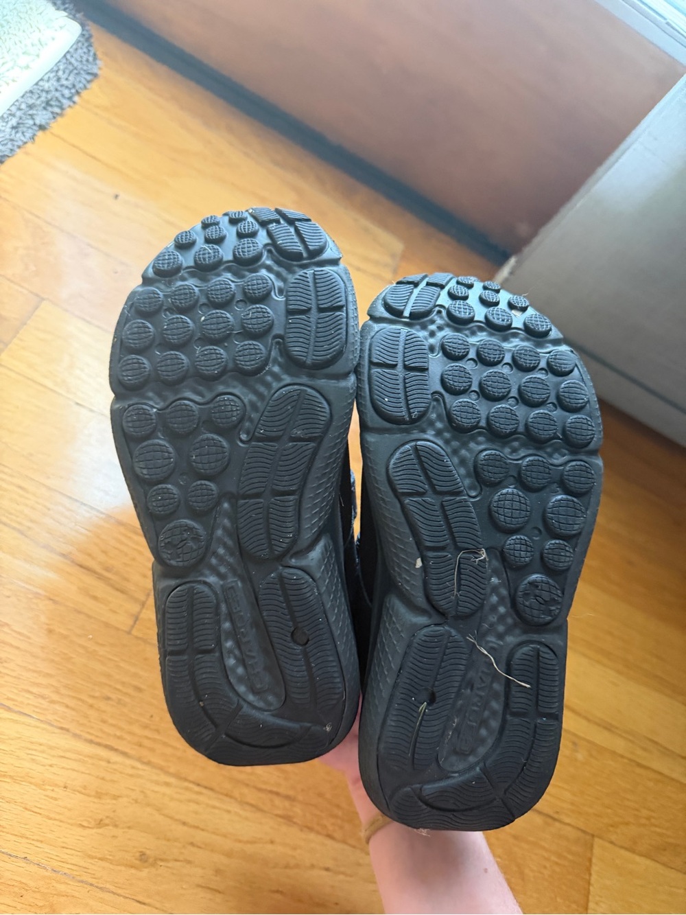 Under Armour Black Kids' Velcro Athletic Shoes - Picture 3 of 4